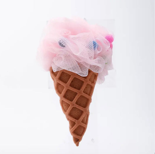 Pink Ice Cream Cone Loofah