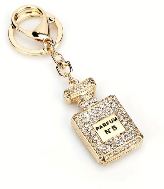 Glam Perfume Bottle Keychain